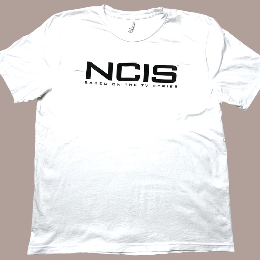 NWOT Bella Canvas NCIS TV Series Graphic T-Shirt White Unisex Sz 2XL
